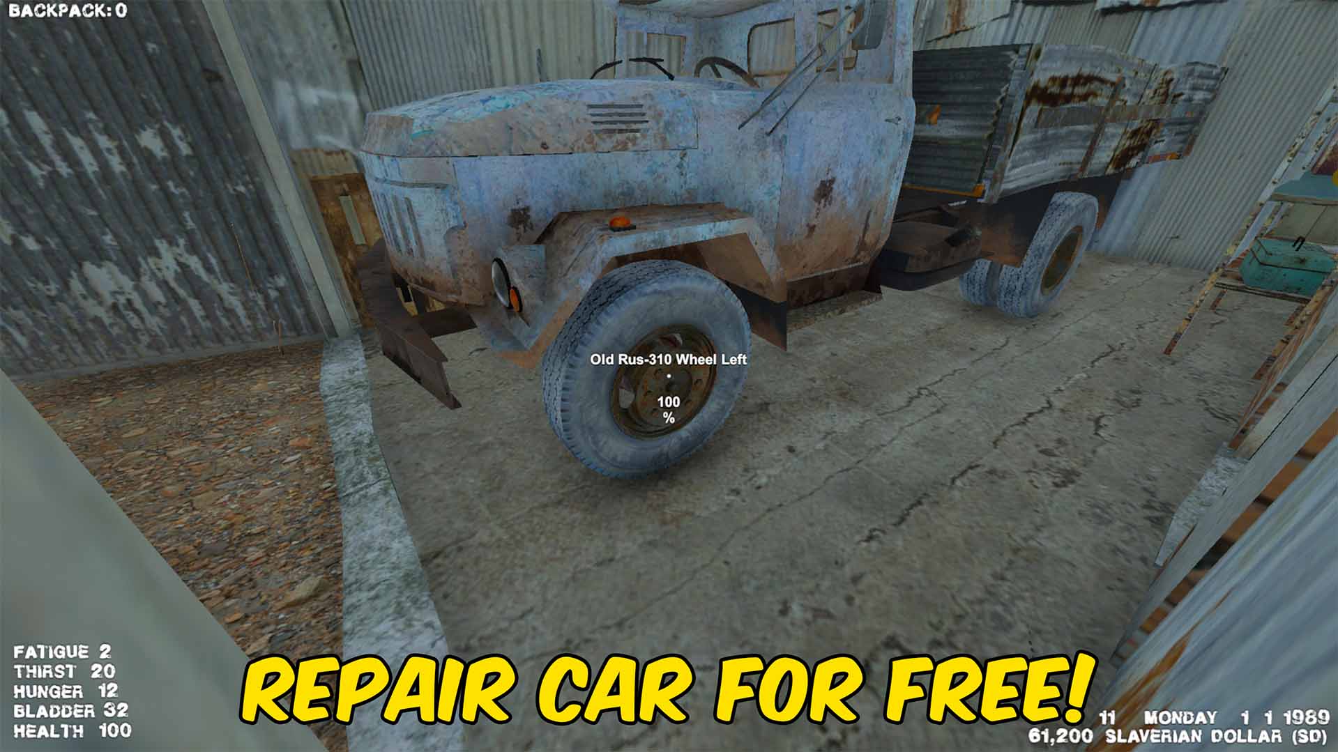 The Slaverian Trucker — Repair Vehicles (screenshot 2)